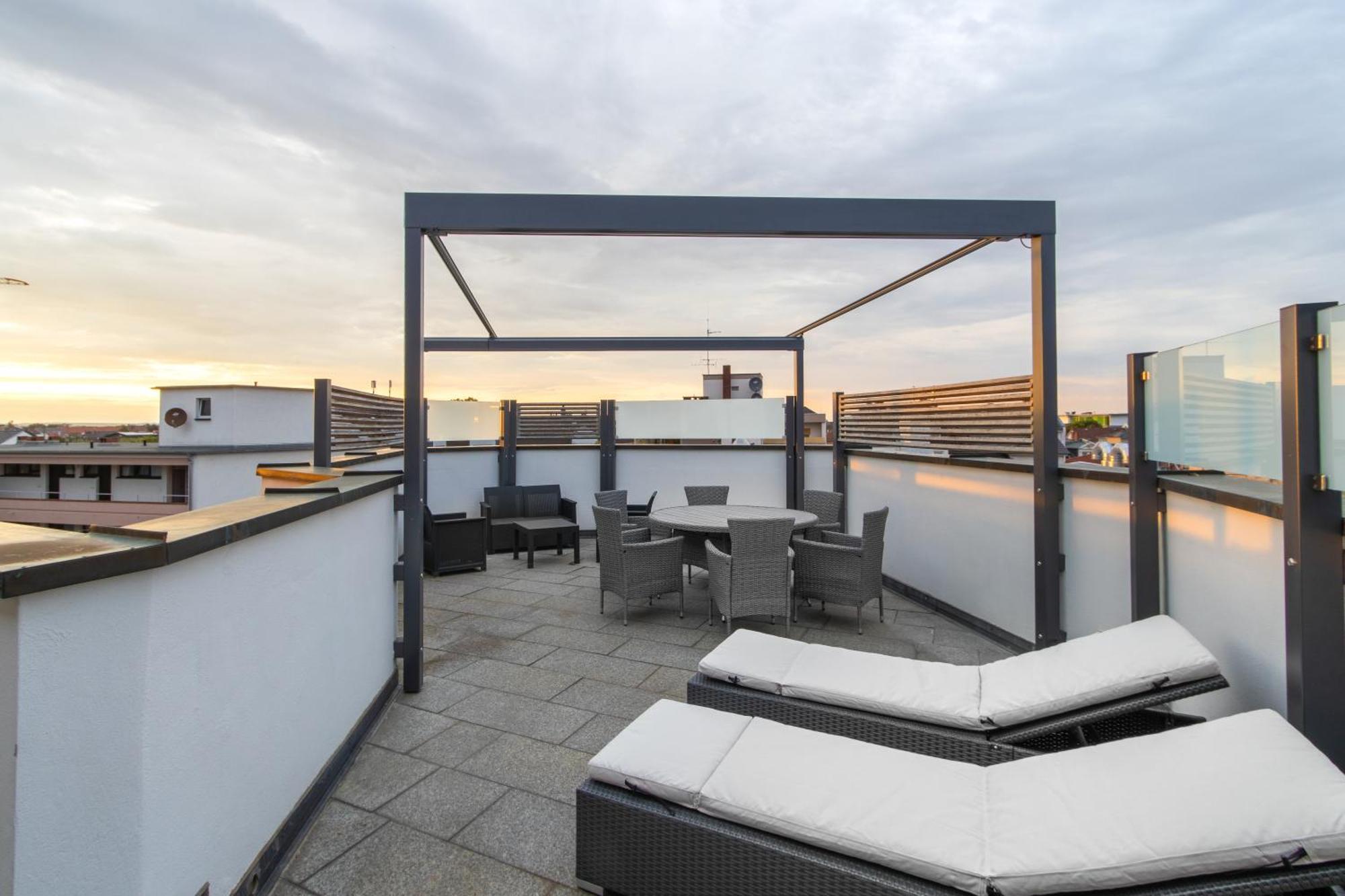Penthouse-Maisonette - City Center, Highspeed Internet, Garage Worms Dış mekan fotoğraf